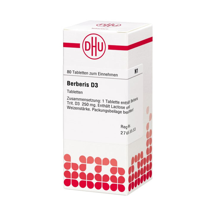 DHU Berberis D3 Tabletten, 80 pc Tablettes