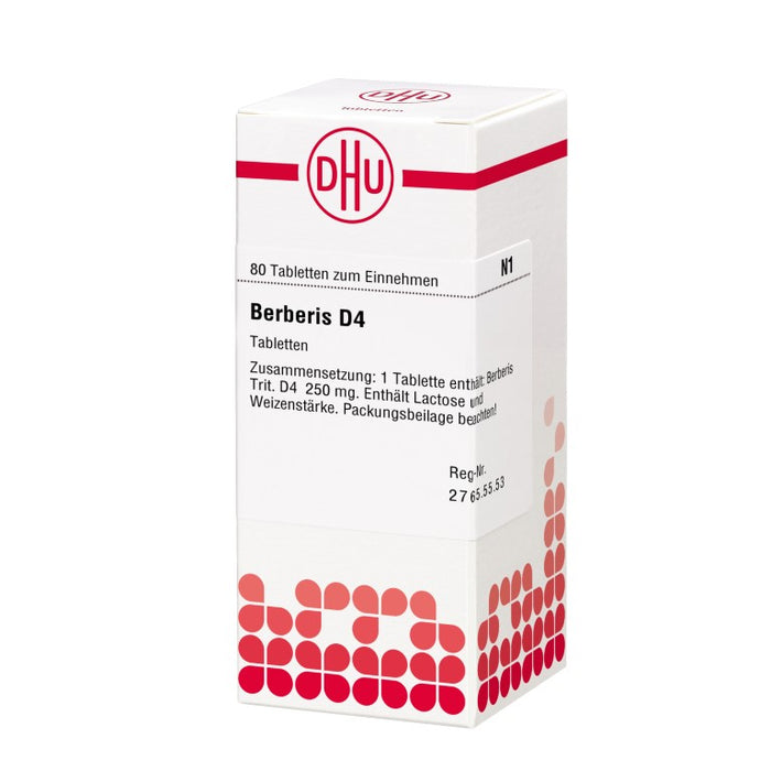 DHU Berberis D4 Tabletten, 80 St. Tabletten