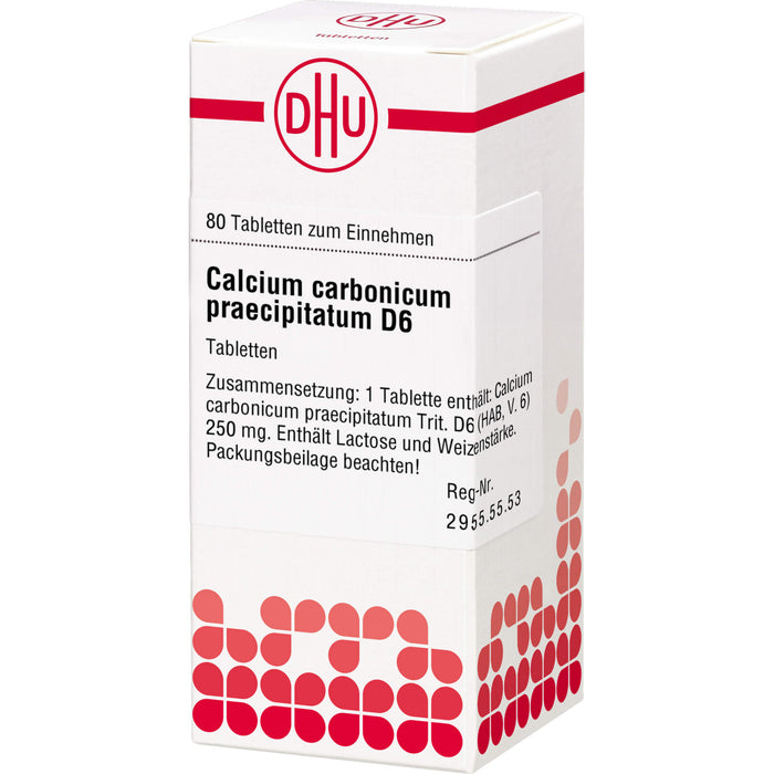 Calcium carbonicum praecipitatum D6 DHU Tabletten, 80 St. Tabletten