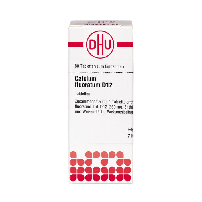 DHU Calcium fluoratum D12 Tabletten, 80 St. Tabletten