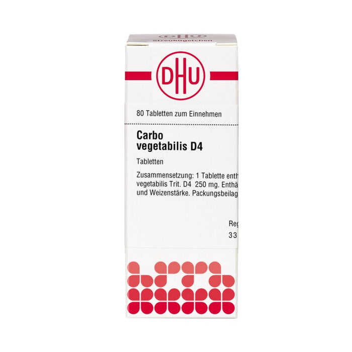 DHU Carbo vegetabilis D4 Tabletten, 80 pc Tablettes