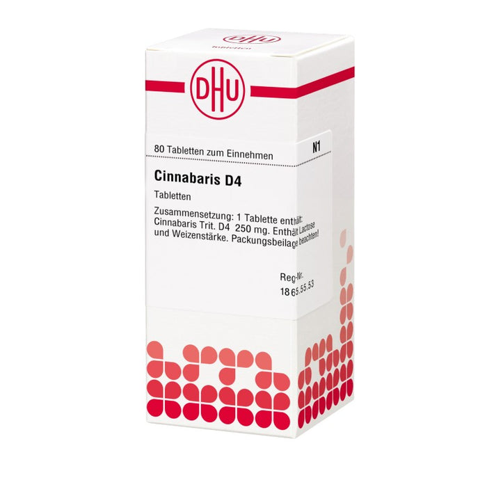 DHU Cinnabaris D4 Tabletten, 80 pc Tablettes