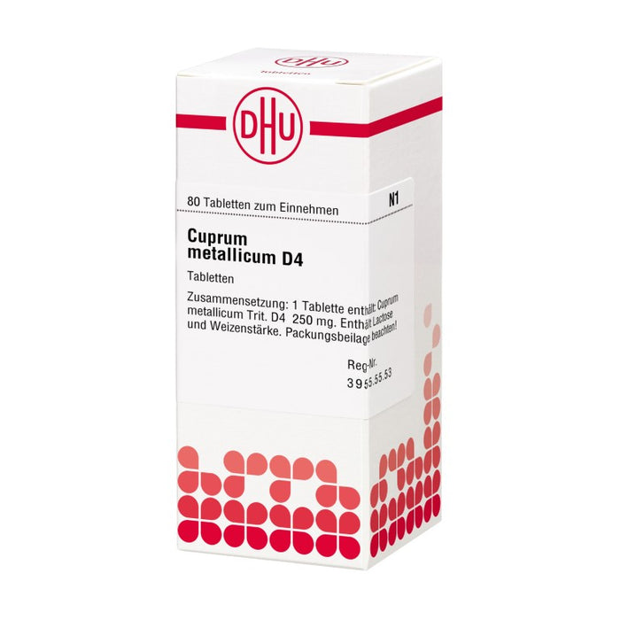 Cuprum metallicum D4 DHU Tabletten, 80 St. Tabletten