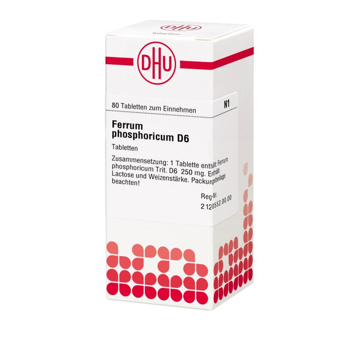 DHU Ferrum phosphoricum D6 Tabletten, 80 pc Tablettes