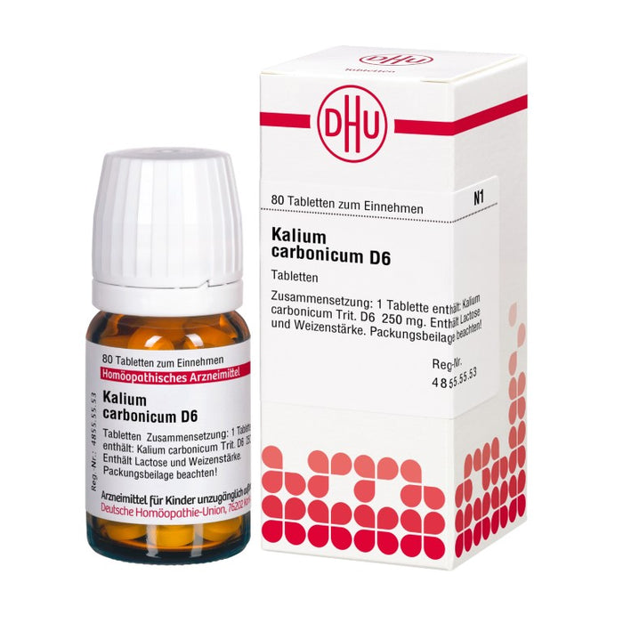 DHU Kalium carbonicum D6 Tabletten, 80 pc Tablettes