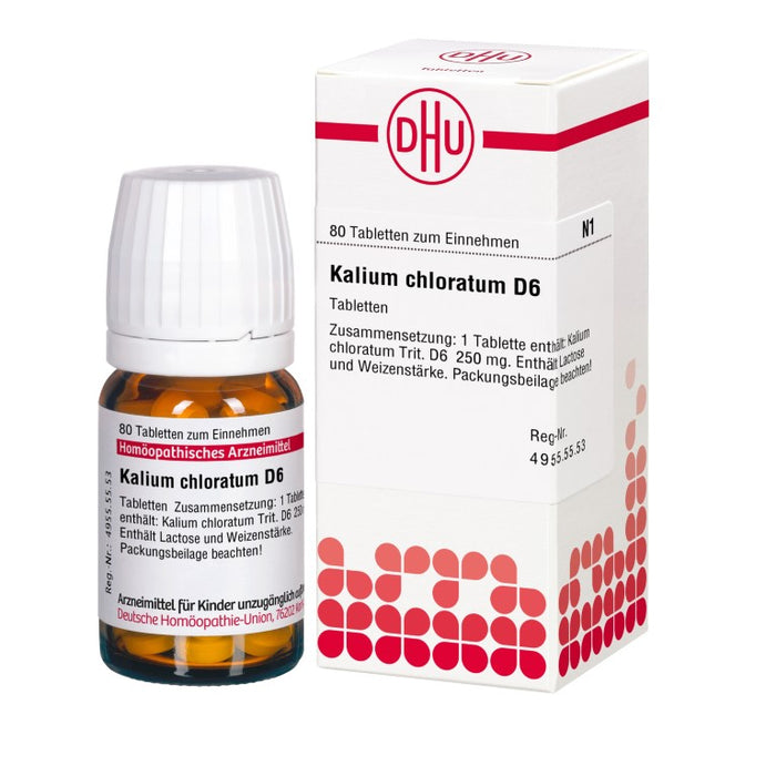 DHU Kalium chloratum D6 Tabletten, 80 St. Tabletten