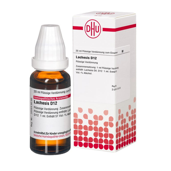 DHU Lachesis D12 Dilution, 20 ml Lösung