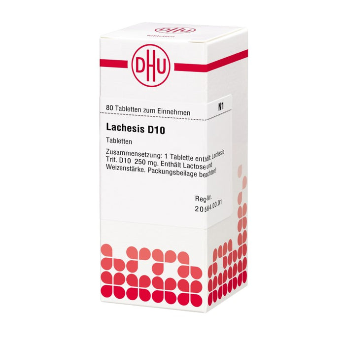 DHU Lachesis D10 Tabletten, 80 pc Tablettes