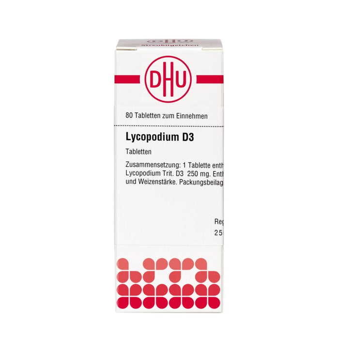 Lycopodium D3 DHU Tabletten, 80 St. Tabletten