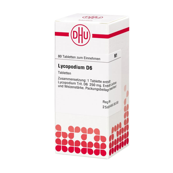 DHU Lycopodium D6 Tabletten, 80 St. Tabletten