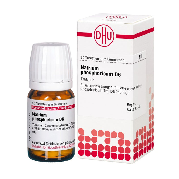 DHU Natrium phosphoricum D6 Tabletten, 80 St. Tabletten