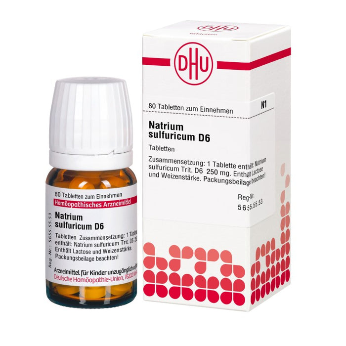 DHU Natrium sulfuricum D6 Tabletten, 80 St. Tabletten