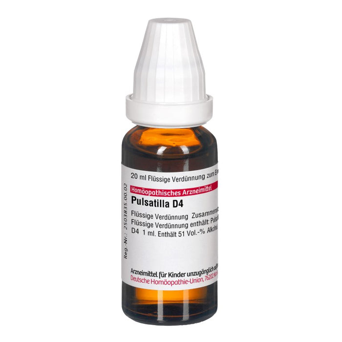 DHU Pulsatilla D4 Dilution, 20 ml Lösung