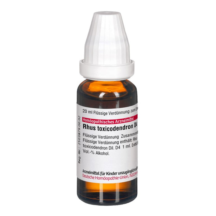 DHU Rhus toxicodendron D4 Dilution, 20 ml Lösung