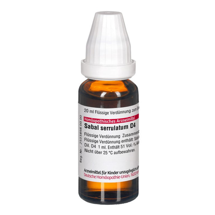 DHU Sabal serrulatum D4 Dilution, 20 ml Lösung