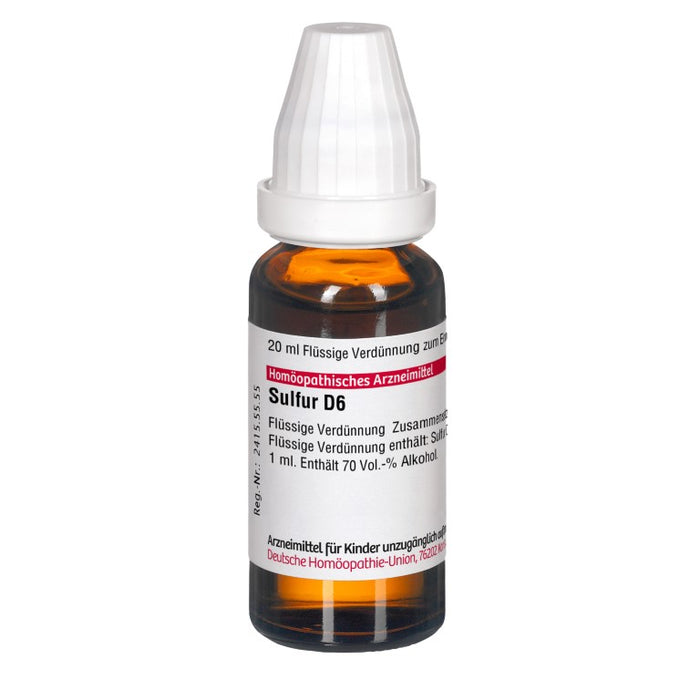 DHU Sulfur D6 Dilution, 20 ml Lösung