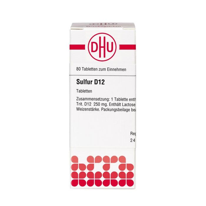 DHU Sulfur D12 Tabletten, 80 St. Tabletten