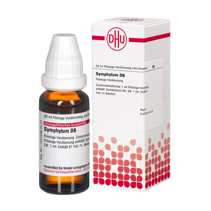 Symphytum D6 DHU Dilution, 20 ml Lösung