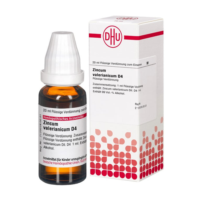 DHU Zincum valerianicum D4 Dilution, 20 ml Lösung