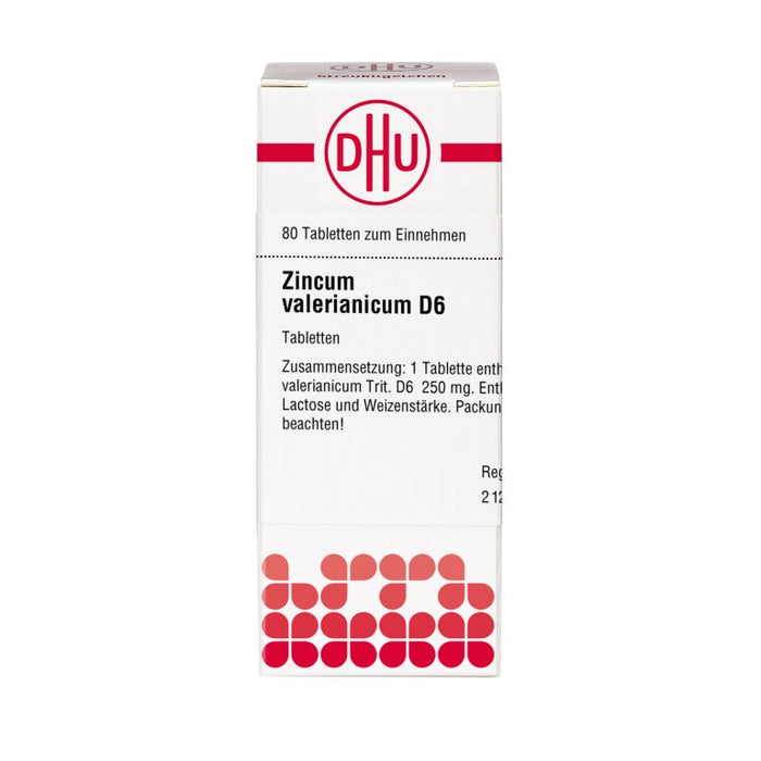 DHU Zincum valerianicum D6 Tabletten, 80 pc Tablettes