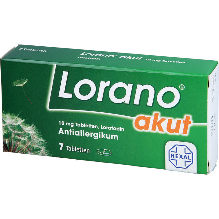 Lorano akut Tabletten, 7 pcs. Tablets