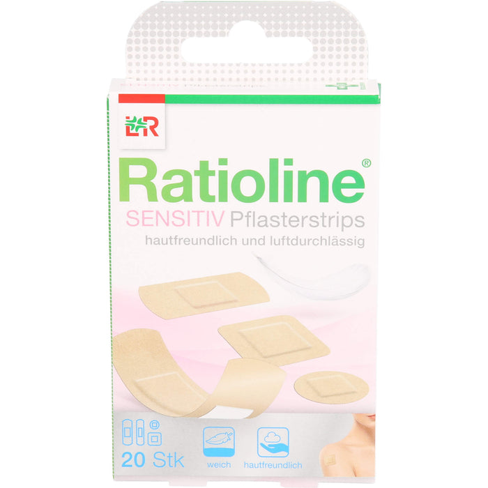 Ratioline sensitive Pflasterstrips, 20 pcs. Patch