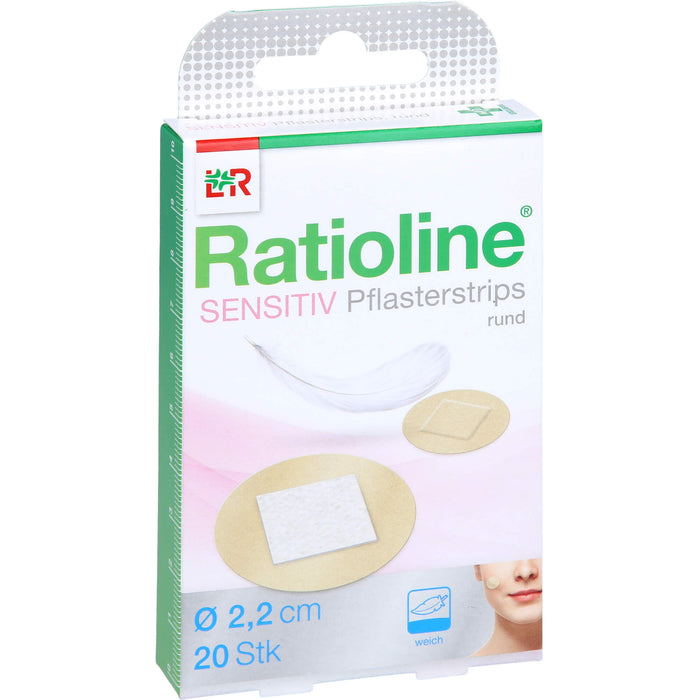 Ratioline Pflasterstrips sensitive, 20 pc Pansement