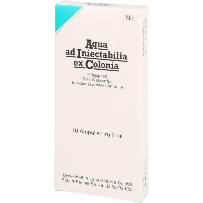 Aqua ad Iniectabilia ex Colonia Amp., 2ml, 10 ml Solution