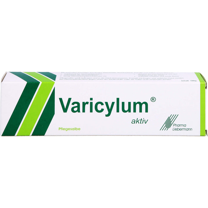 Varicylum aktiv Pflegesalbe zur Venenpflege und Unterstützung bei stumpfen Sportverletzungen, 100 g Onguent