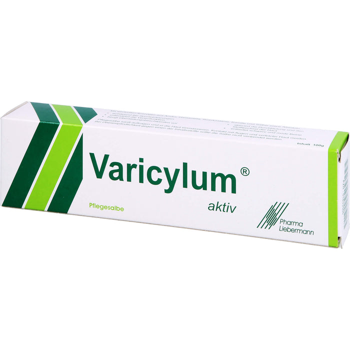 Varicylum aktiv Pflegesalbe zur Venenpflege und Unterstützung bei stumpfen Sportverletzungen, 100 g Ointment