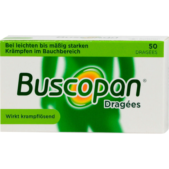 Buscopan 10 mg überzogene Tabletten Reimport Docpharm, 50 St. Tabletten