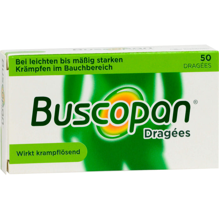 Buscopan 10 mg überzogene Tabletten Reimport Docpharm, 50 pc Tablettes