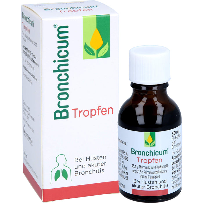 Bronchicum Tropfen bei Husten und akuter Bronchitis, 30 ml Lösung