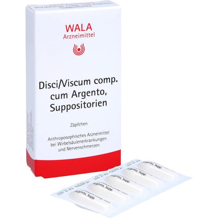 WALA Disci/Viscum comp. cum Argento Suppositorien, 10 pcs. Suppositories