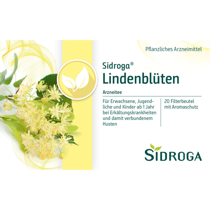 Sidroga Lindenblüten Arzneitee mit Aromaschutz, 20 pcs. Sachets