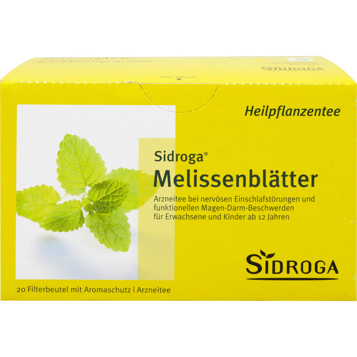 Sidroga Melissenblätter Heilpflanzentee, 20 pc Sac filtrant