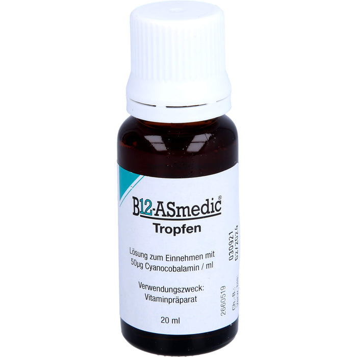 B12 Asmedic Tropfen Vitaminpräparat, 20 ml Lösung