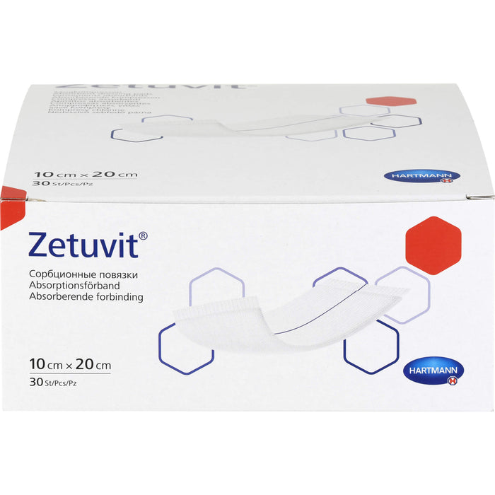 Zetuvit Saugkompressen unsteril 10 x 20 cm, 30 pc Compresses