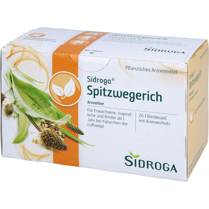 Sidroga Spitzwegerich, 20 pcs. Filter bag