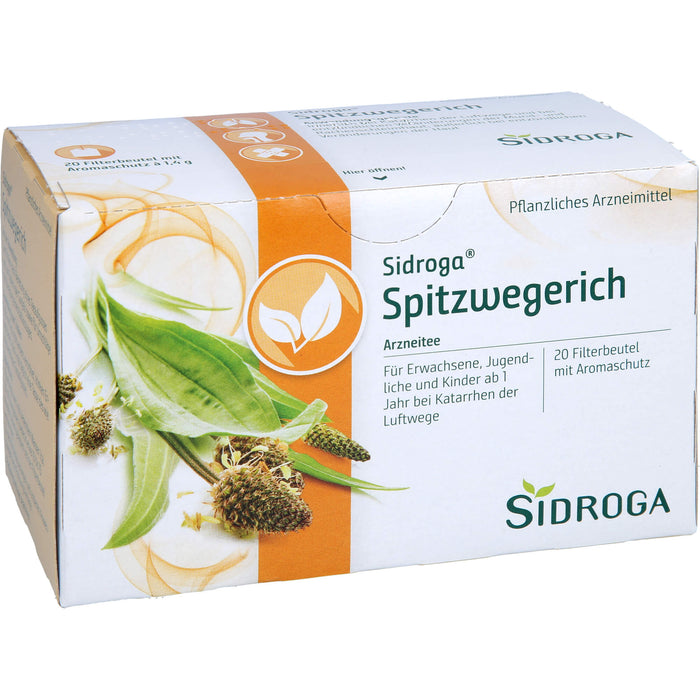 Sidroga Spitzwegerich, 20 pc Sac filtrant