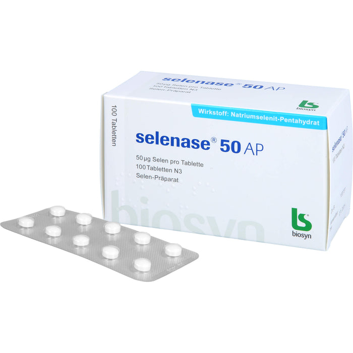 selenase 50 AP Tabletten bei nachgewiesenem Selenmangel, 100 St. Tabletten