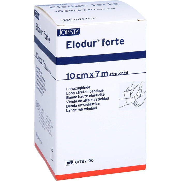 Elodur forte 10 cm x 7 m Langzugbinde zur Verwendung als Stütz- und Entlastungsverband, 1 pcs. Bandage