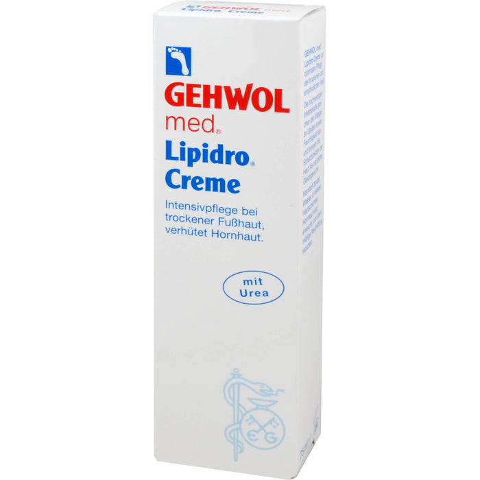 GEHWOL med Lipidro-Creme für die natürliche Hydro-Lipid-Balance der Fußhaut, 125 ml Creme