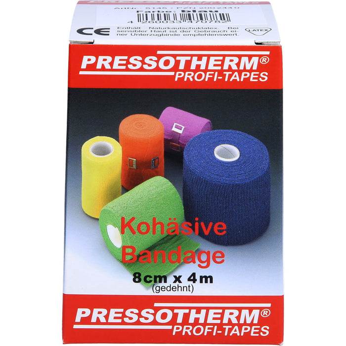 Pressotherm Kohäsive Bandage 8cmx4m blau, 1 St BIN