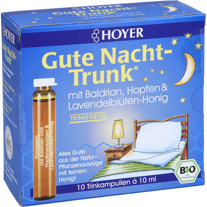 HOYER Gute Nacht-Trunk Trinkampullen, 10 pc Ampoules