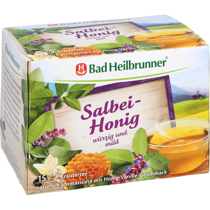 Bad Heilbrunner Salbei-Honig Kräutertee, 15 pc Sac filtrant