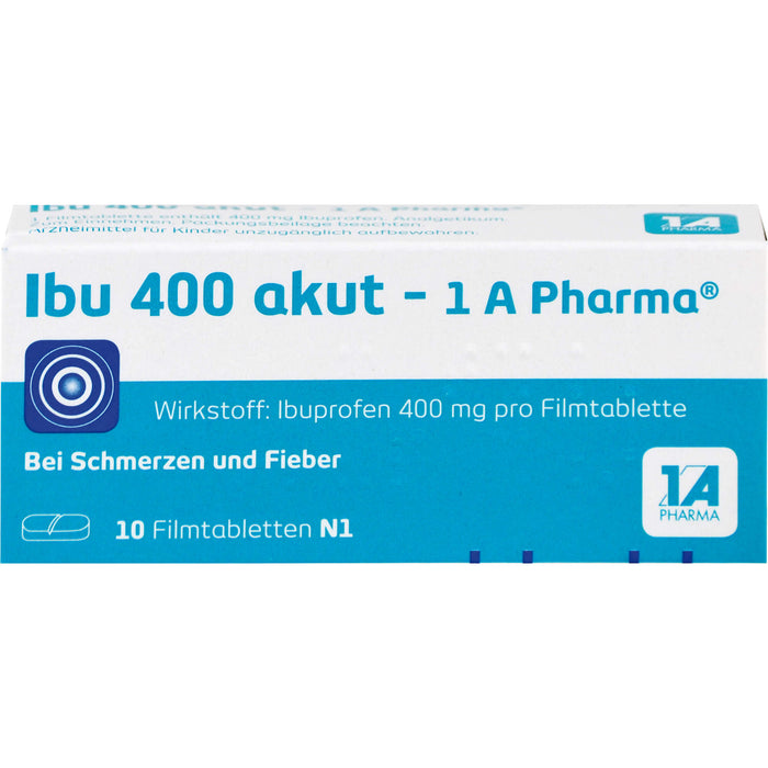 Ibu 400 akut - 1 A Pharma Filmtabletten, 10 St. Tabletten