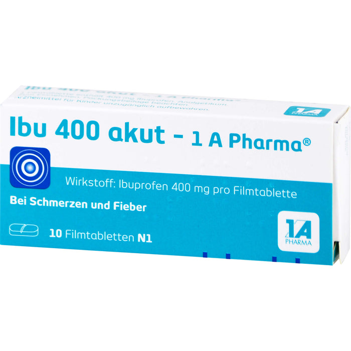 Ibu 400 akut - 1 A Pharma Filmtabletten, 10 St. Tabletten