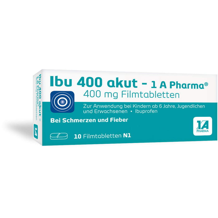 Ibu 400 akut - 1 A Pharma Filmtabletten, 10 pcs. Tablets