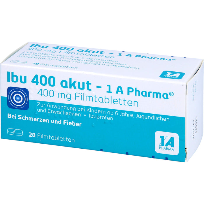 Ibu 400 akut - 1 A Pharma Filmtabletten, 20 pcs. Tablets